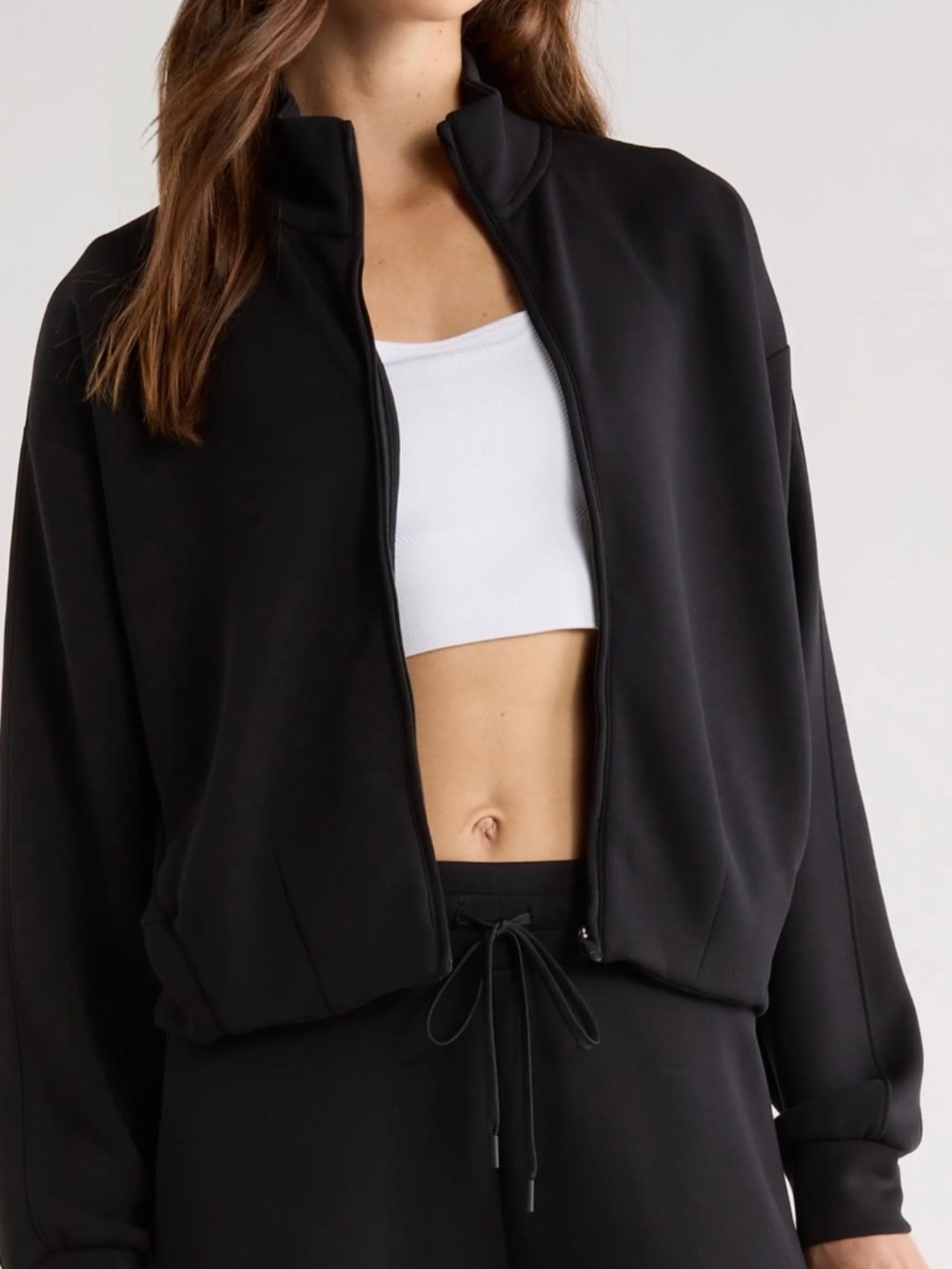 NWT Zella Ultra Soft Full Zip Jacket Black XXL $89